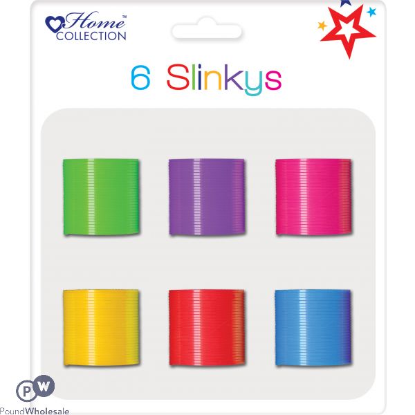 Party 6 X Slinkys Assorted Colours