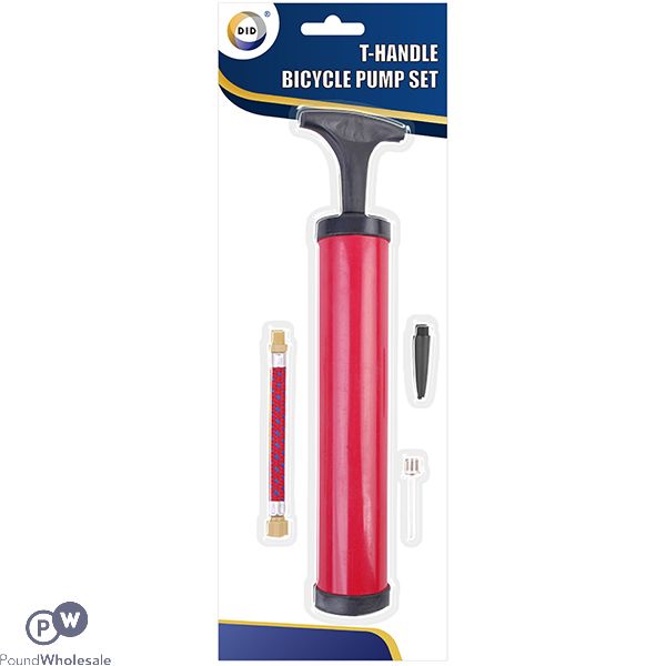 DID T-HANDLE BICYCLE PUMP SET