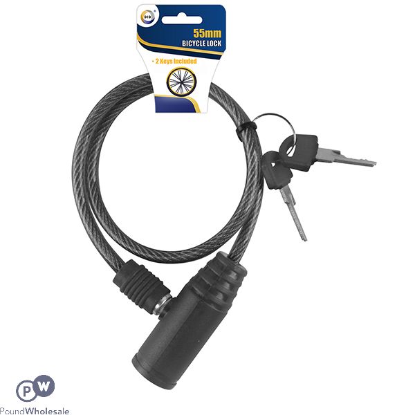 DID 55cm Bicycle Lock Assorted With 2 Keys