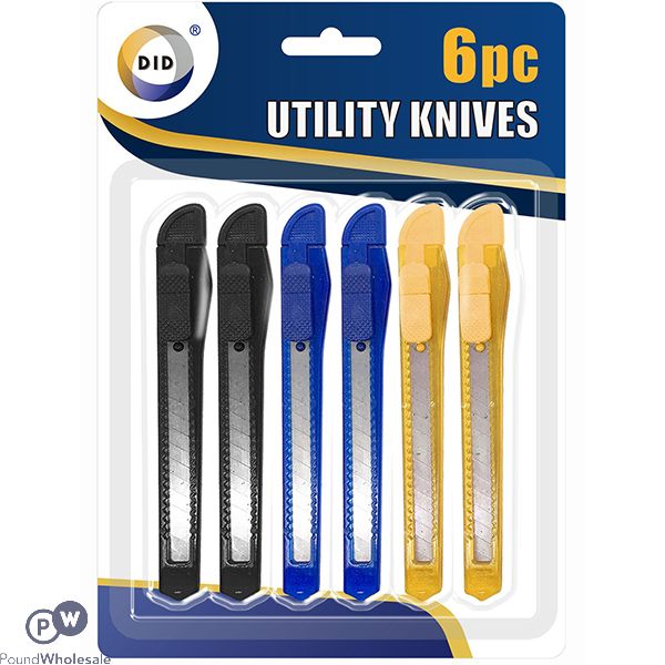 Did Retractable Utility Knives Set 6pc