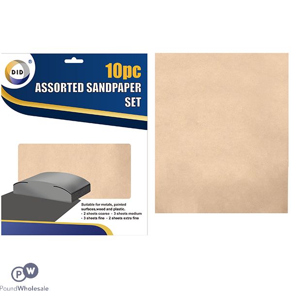 Did Assorted Sandpaper Set 10pc