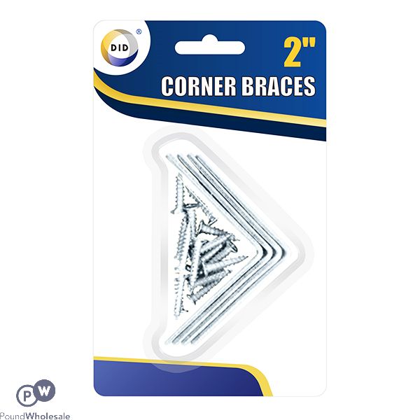 Did Corner Braces 2" With Screws 4 Pack