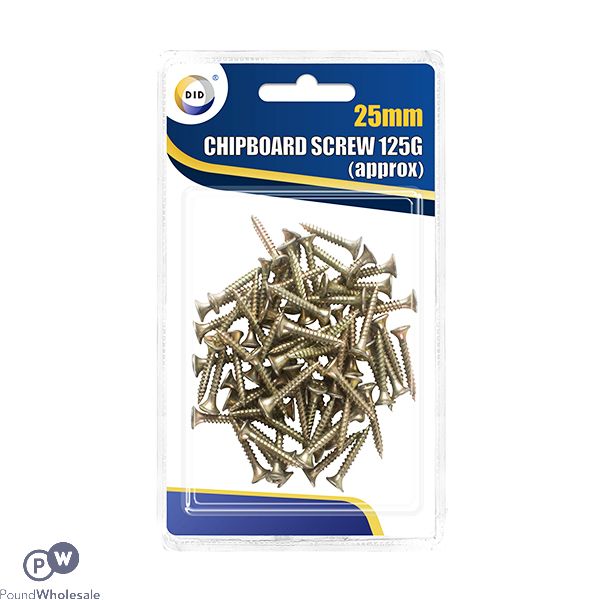 Did 25mm Chipboard Screws 125g