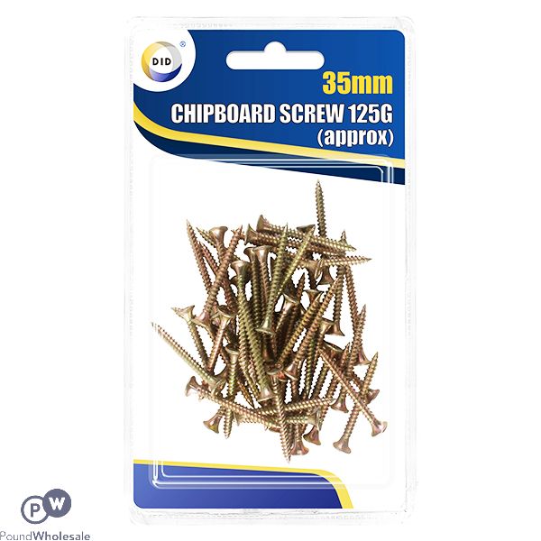 DID 35mm Chipboard Screws 125g