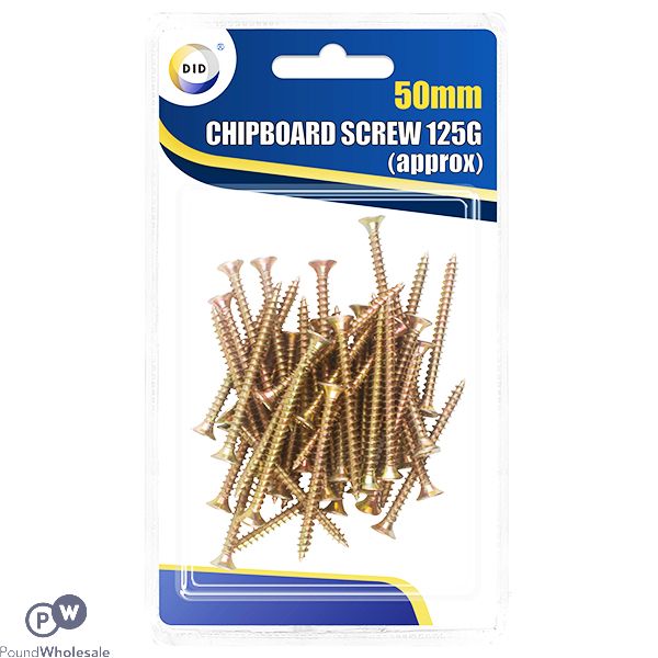 Did 50mm Chipboard Screws 125g