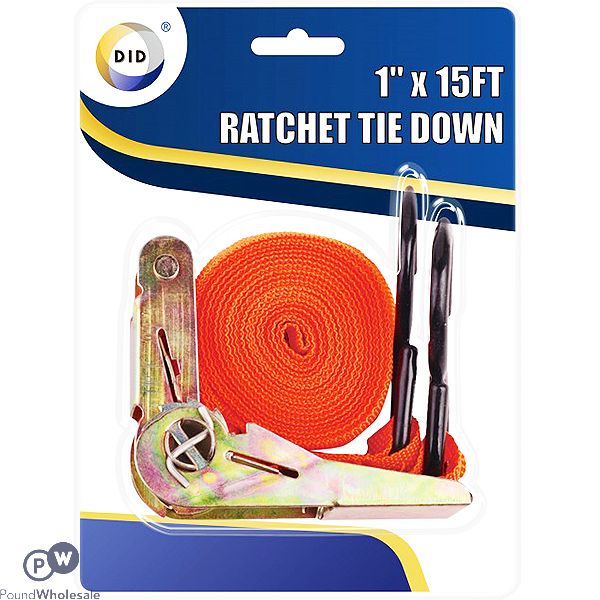 Did Ratchet Tie Down Set 1" X 15ft