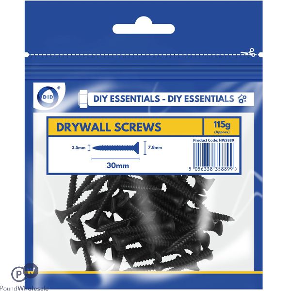 Did 30mm Drywall Carbon Steel Screws 115g