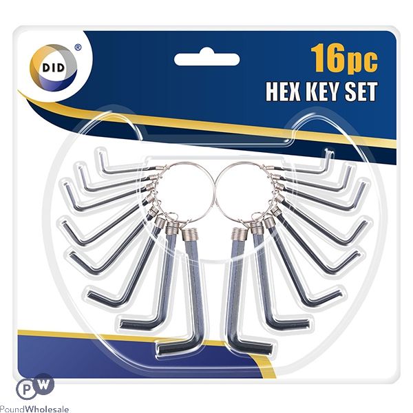 Did Hex Key Set 16pc