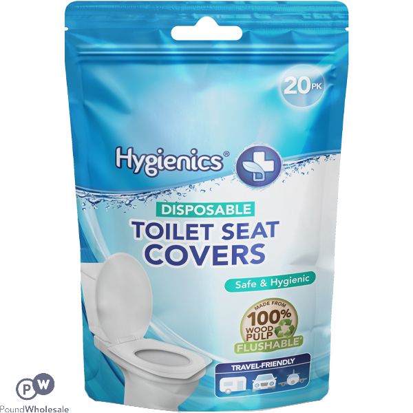 Hygienics Disposable Toilet Seat Covers 20 Pack