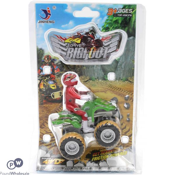 Big Foot Friction 4wd Quad Bike With Rider