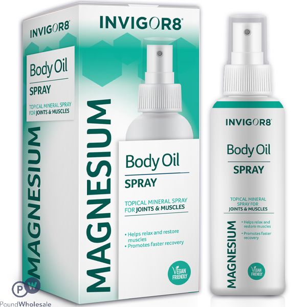 Invigor8 Magnesium Original Body Oil Topical Mineral Spray 100ml