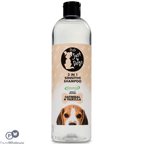 Dr J's Just 4 Dogs Oatmeal & Vanilla 2-in-1 Sensitive Shampoo 500ml