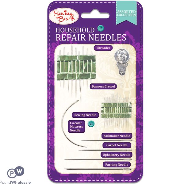 SEWING BOX HOUSEHOLD REPAIR NEEDLES SET