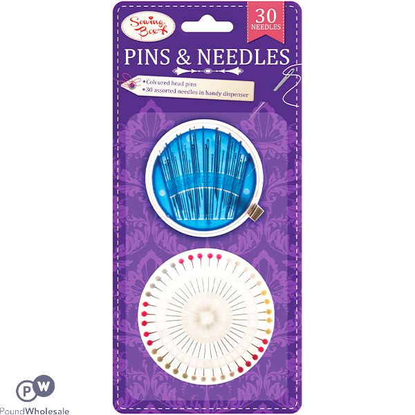 Sewing Box Pins & Needles Set 70 Pack