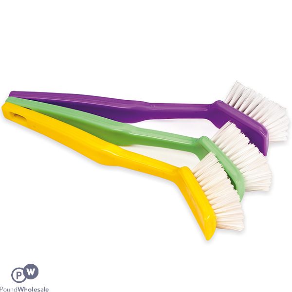 Duzzit Assorted Colour Dish Brushes 3 Pack