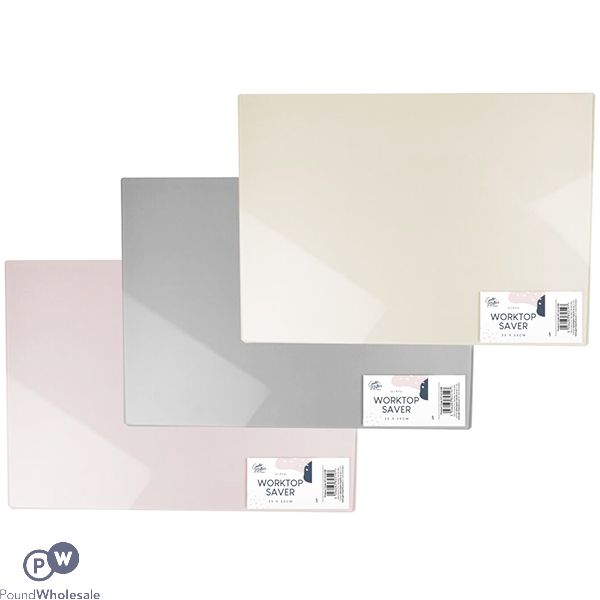 Cooke & Miller Glass Worktop Saver 35cm X 25cm Assorted Colours