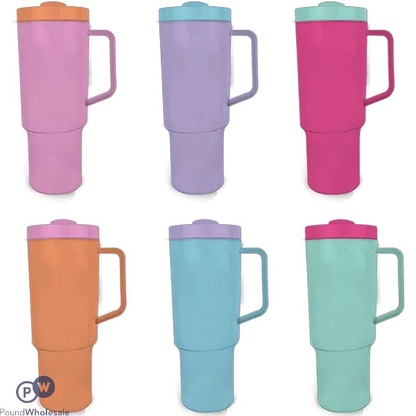 Cooke & Miller Solid Colour Straw Tumbler 1200ml Assorted Colours