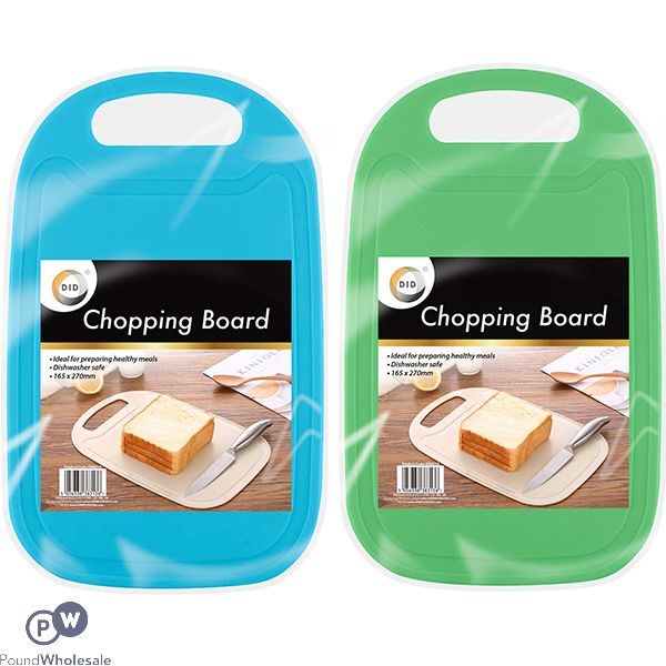 DID CHOPPING BOARD 165 X 270MM ASSORTED COLOURS