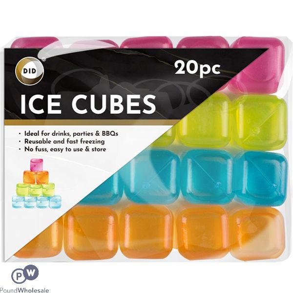 Did Assorted Colour Reusable Ice Cubes 20 Pack