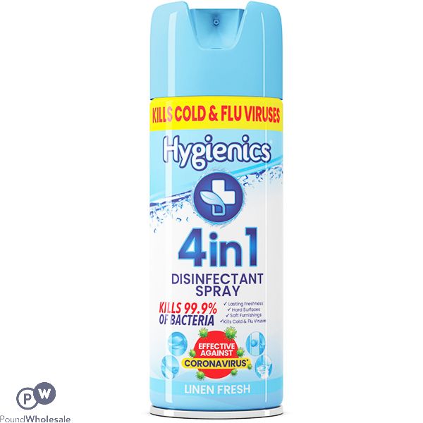 Hygienics 4-in-1 Linen Fresh Disinfectant Spray 400ml