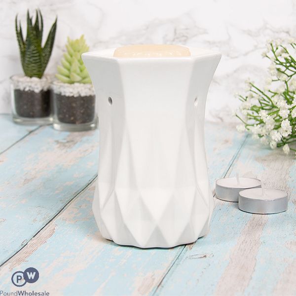 LEONARDO DESIRE AROMA GEOMETRIC WHITE WAX OIL BURNER