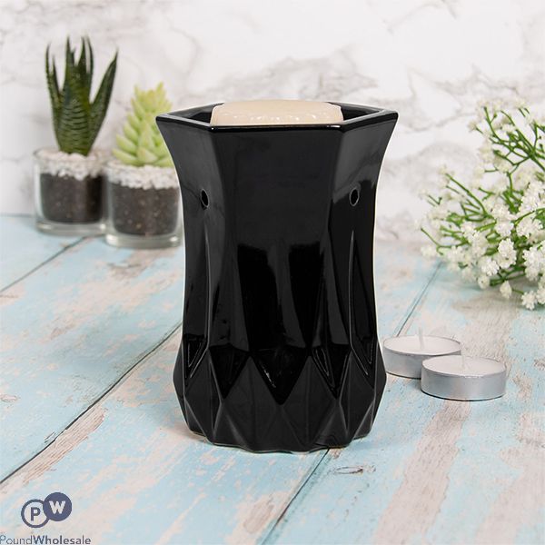 Leonardo Desire Aroma Geometric Black Wax Oil Burner