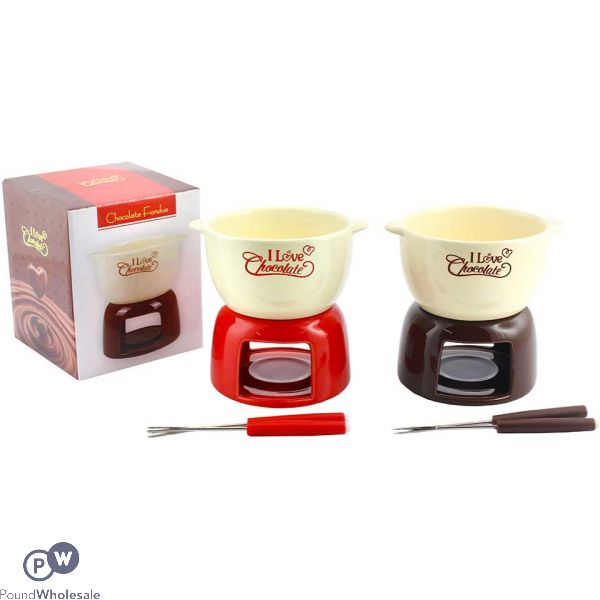 Chocolate Fondue Set With 2 Dipping Forks