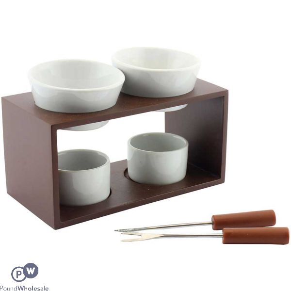 Chocolate Fondue Twin Set With Two Dipping Forks
