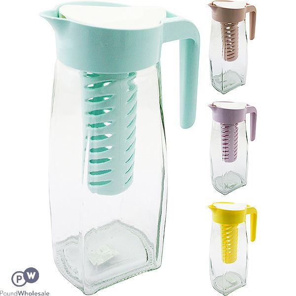 Bager Aqua Jug With Infuser 1500ml Assorted