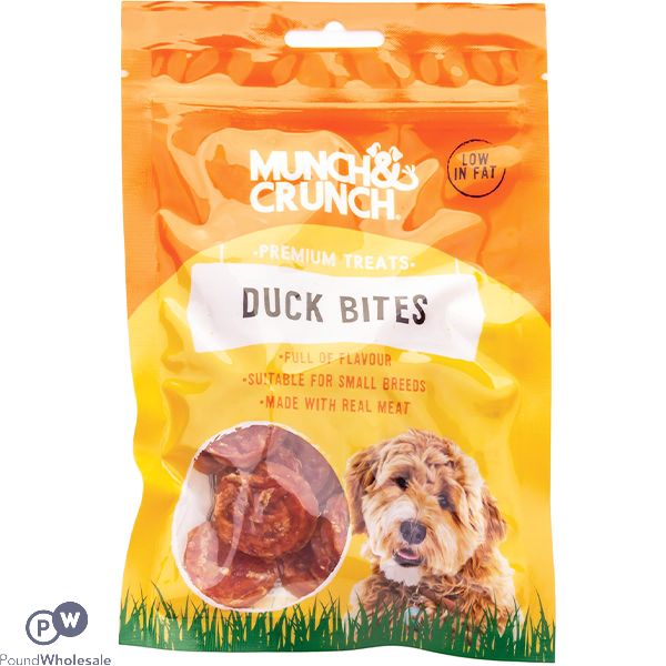 Munch & Crunch Duck Bites Dog Treats 70g