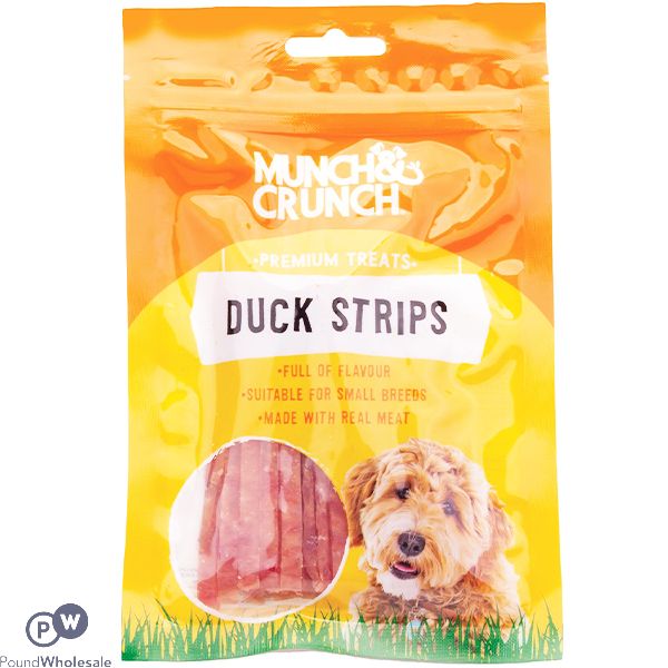 Munch & Crunch Duck Strips Dog Treats 70g