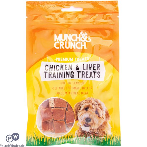 Munch & Crunch Chicken & Liver Dog Training Treats 60g