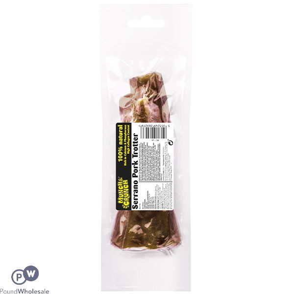 Munch & Crunch Serrano Pork Trotter Dog Treat 300g