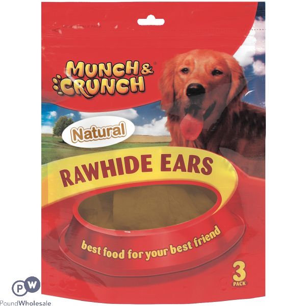 Munch & Crunch Natural Rawhide Ears