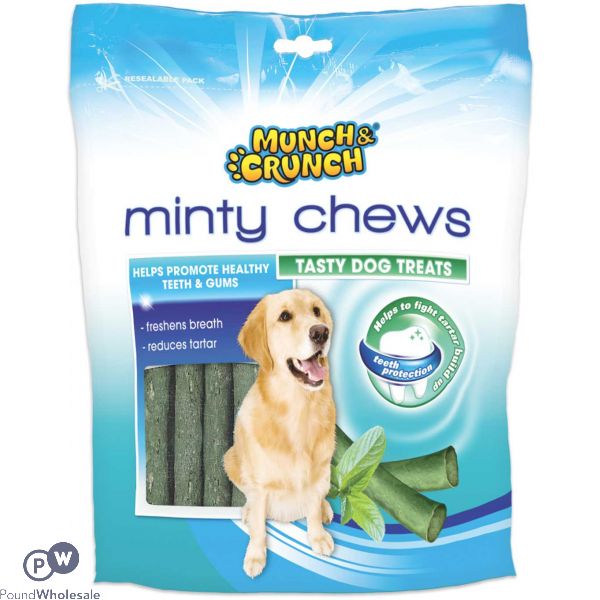 MUNCH & CRUNCH MINTY CHEWS 250G