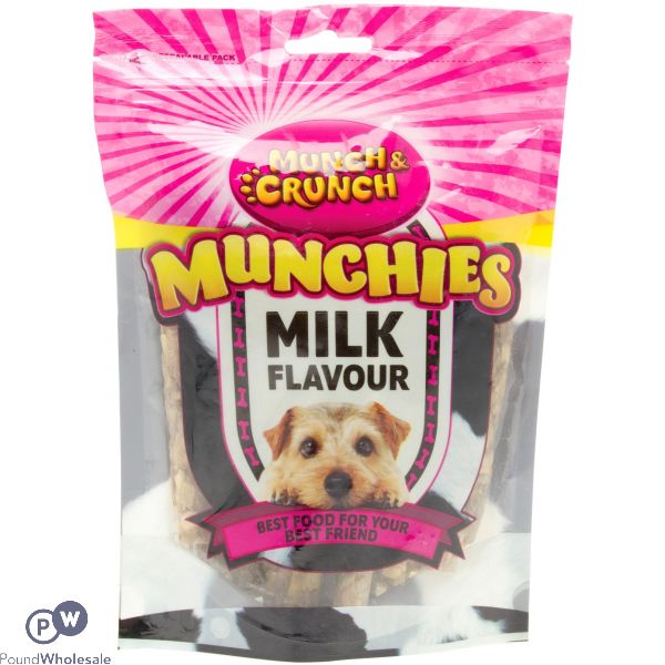 MUNCH & CRUNCH MUNCHIES MILK FLAVOUR 250G