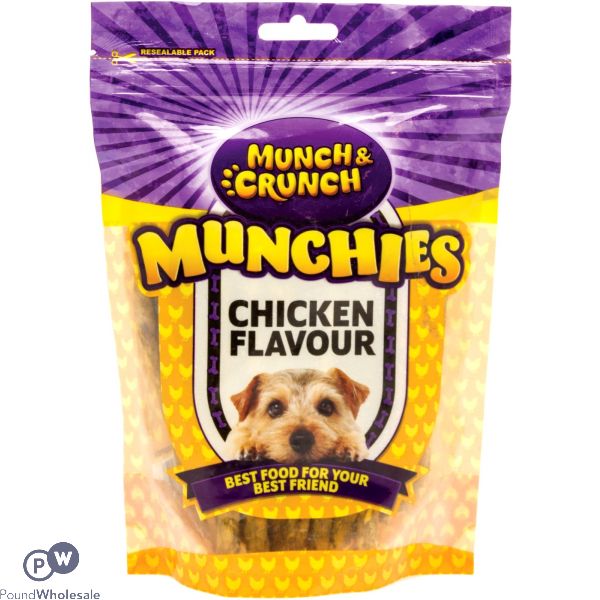 MUNCH & CRUNCH MUNCHIES CHICKEN FLAVOUR 250G