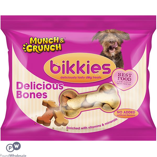 Munch & Crunch Delicious Bones Bikkies 350g