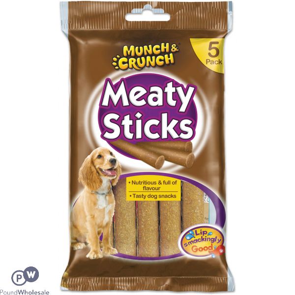 MUNCH & CRUNCH MEATY STICKS 5 PACK