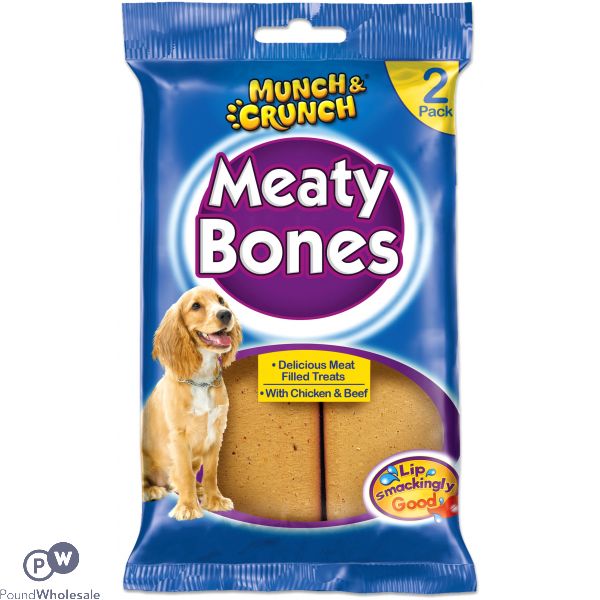 MUNCH & CRUNCH MEATY BONE 140G 2 PACK