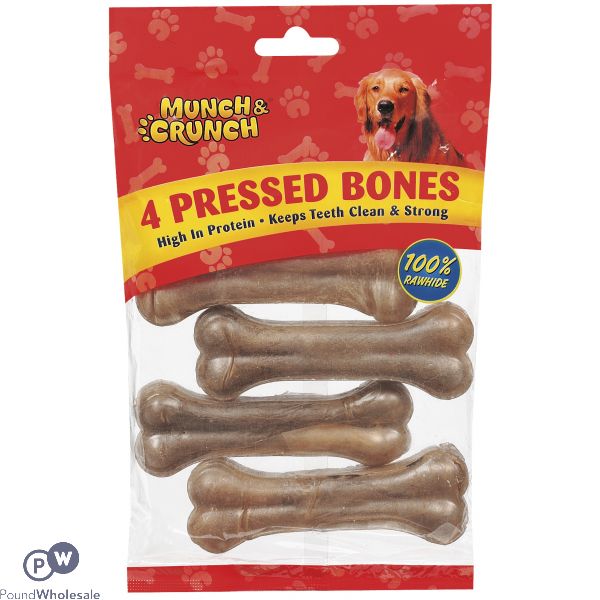 MUNCH & CRUNCH NATURAL PRESSED BONES 3 PACK