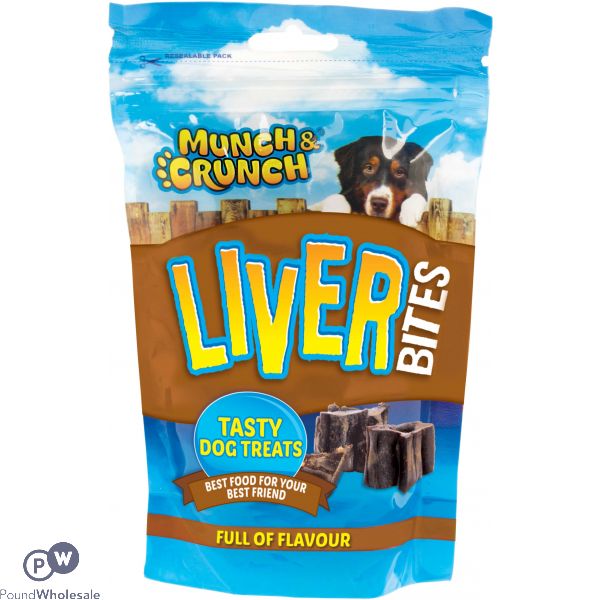 MUNCH & CRUNCH LIVER BITES 125G