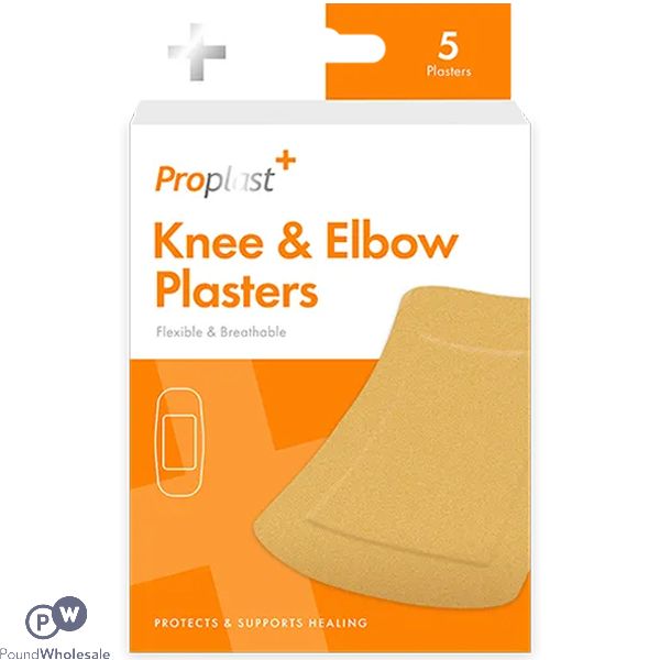 Proplast Knee & Elbow Fabric Plasters 5 Pack