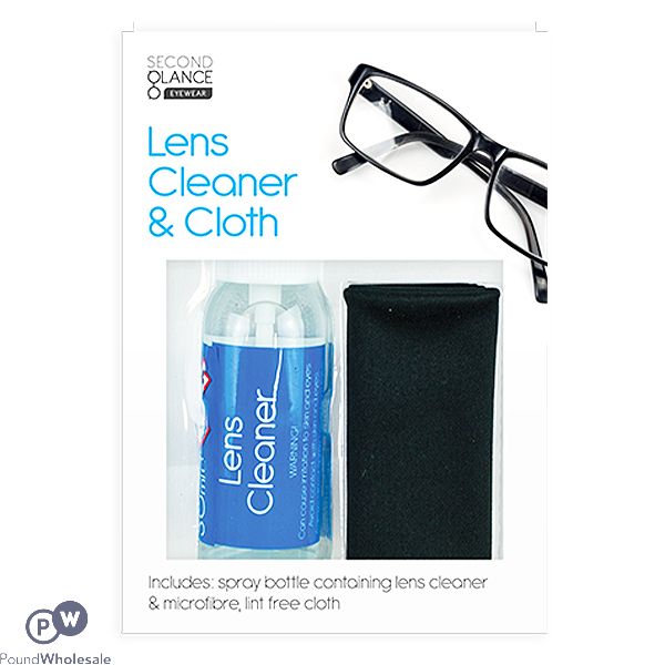 SECOND GLANCE LENS CLEANER & CLOTH SET 30ML