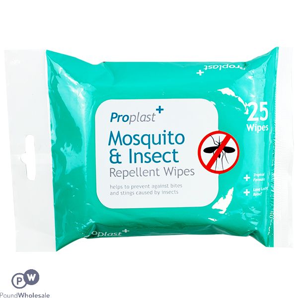 Proplast Mosquito & Insect Repellent Wipes 25 Pack