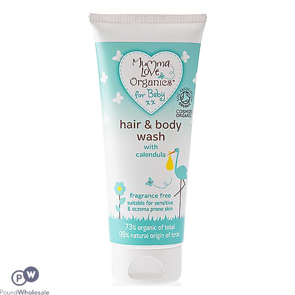 Mumma Love Organics Baby Hair & Body Wash With Calendula 200ml