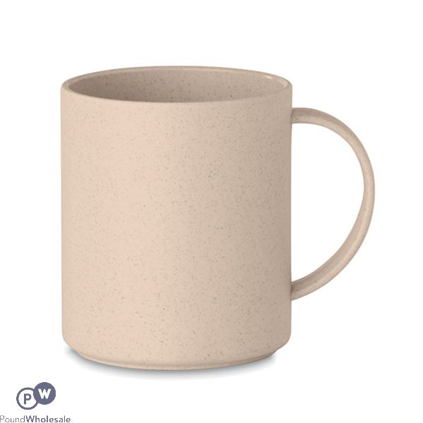 NATURAL BAMBOO PP BEIGE COFFEE MUG 300ML