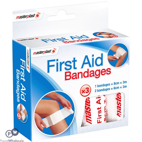 Masterplast Assorted First Aid Bandages 3 Pack