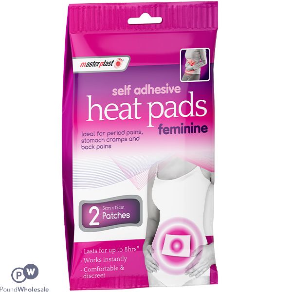 Masterplast Self-Adhesive Instant Fem Heat Pads 2 Pack