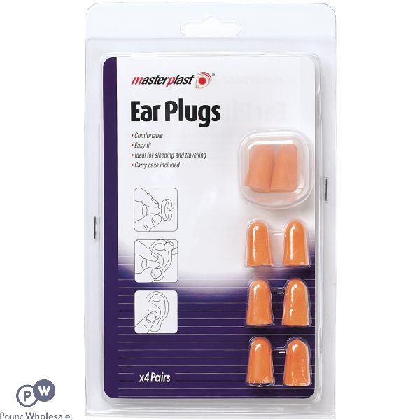 MASTERPLAST EAR PLUGS 4 PAIRS